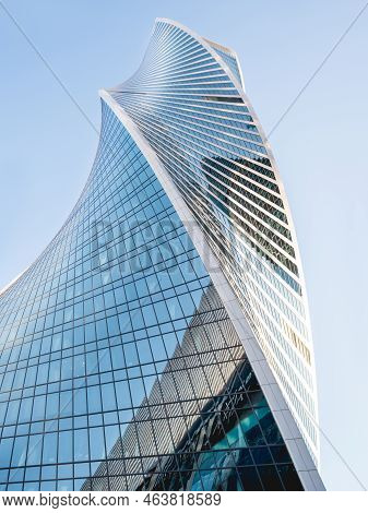 Moscow, Russia - October 16, 2022. Evolution Tower Of Moscow International Business Center Mibc On C