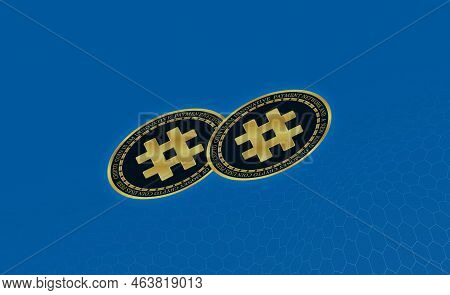 Reserve Rights-rsr Virtual Currency Images. 3d Illustrations.