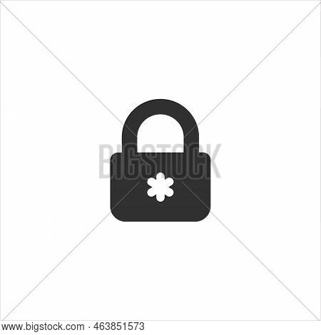 Lock Icon, Safe Protection Web Security Symbol, Padlock Private System. Stock Vector Illustration Is