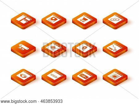 Set Browser Incognito Window, Search Engine, Website With Stocks Market, Online Shopping On Screen, 