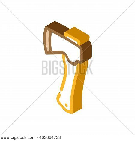 Hatchet Hatchet Isometric Icon Vector. Hatchet Hatchet Sign. Isolated Symbol Illustration