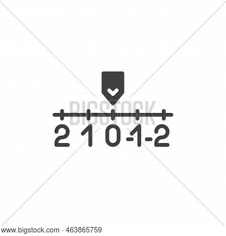 Camera Exposure Vector Icon. Filled Flat Sign For Mobile Concept And Web Design. Camera Light Meter 