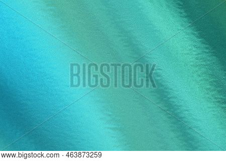 Green Metallic Wall With Scratched Surface, Abstract Texture Background