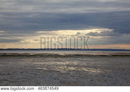 Sunset On The Horizon At Westcliff, Near Southend-on-sea, Essex, England, United Kingdom