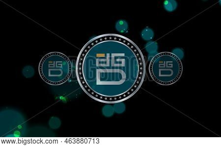 Image Of Digix Dao-dgd Virtual Currency. 3d Illustration.