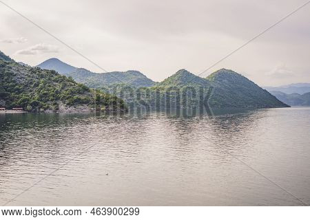National Park Skadar Lake. Montenegro. Skadar Lake. Dawn. View From Above. The Largest Lake In The B
