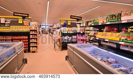 Warsaw, Poland. 10 October 2022. Inside Supermarket Netto In Warsaw