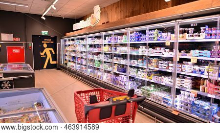 Warsaw, Poland. 10 October 2022. Inside Supermarket Netto In Warsaw