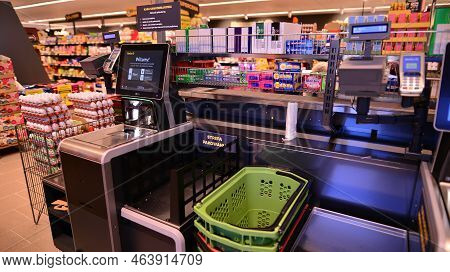 Warsaw, Poland. 10 October 2022. Inside Supermarket Netto In Warsaw