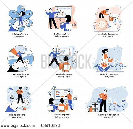 Help In Professional Development. Qualified Employee Training Program. Learning For Software Develop