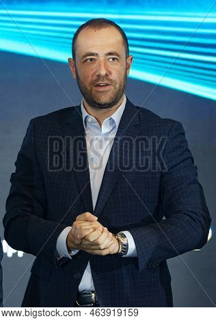 Bucharest, Romania - September 22, 2022: Razvan Popescu, Interim Ceo Of Romgaz, The Largest Natural 