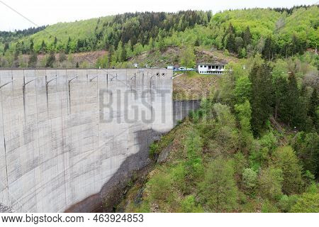 Oker Dam In Harz Mountains In Germany