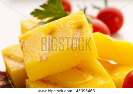 Polenta Taragna With Sauce And Tomatoes