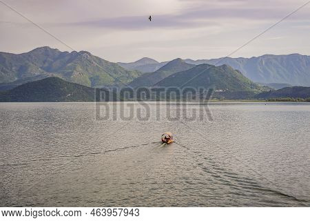 National Park Skadar Lake. Montenegro. Skadar Lake. Dawn. View From Above. The Largest Lake In The B