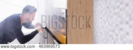 Oven Cooking Disaster. Overcook Smoke In House