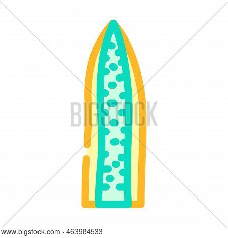 Sansevieria Leaf Tropical Color Icon Vector. Sansevieria Leaf Tropical Sign. Isolated Symbol Illustr