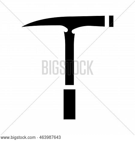 Prospectors Hammer Glyph Icon Vector. Prospectors Hammer Sign. Isolated Symbol Illustration