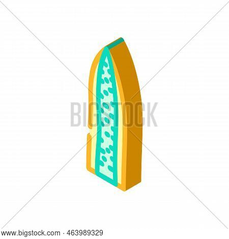 Sansevieria Leaf Tropical Isometric Icon Vector. Sansevieria Leaf Tropical Sign. Isolated Symbol Ill