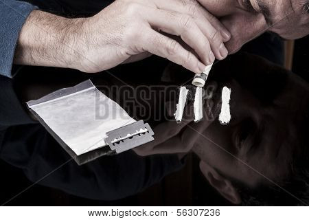 Man Snorting