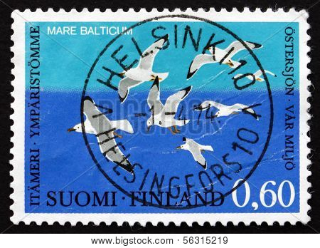 Francobolli Finlandia 1974 gabbiani, 7 paesi baltici