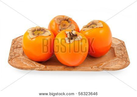 Persimmon på en plade