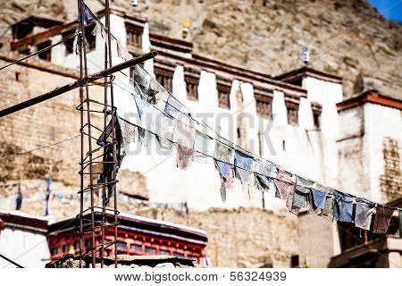 Leh Monastery Looming Over Medieval City Of Leh