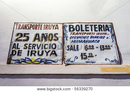 Iruya en Salta provincia del noroeste argentino