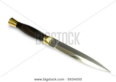 Stahl Dolch mit Holzgriff
