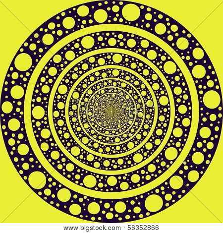 Túnel abstracta de patrones sin fisuras. Vector Illustration
