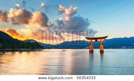 Great floating gate (O-Torii) in Miyajima, Hiroshima