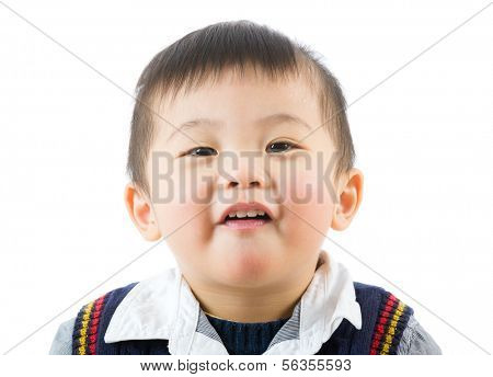 Little boy with funny face