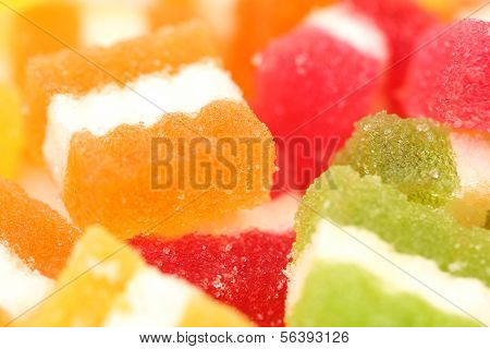 Sfondo di caramelle di frutta diversa-incolla.