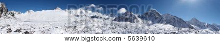 Panorama de montagne de l'Himalaya, Népal