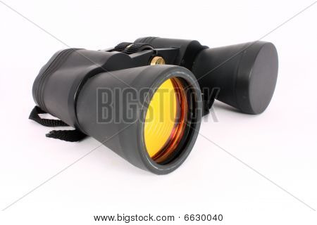 Binoculars On White Background