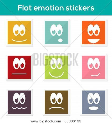 Flat Emotion Stickers