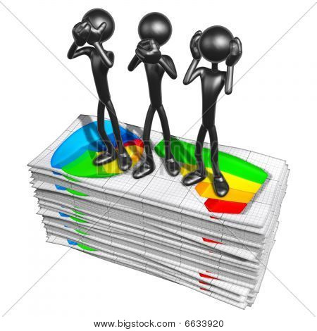 3 Scimmie sagge posare sul denaro