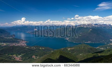 Lago Maggiore As Seen From Monte Lema