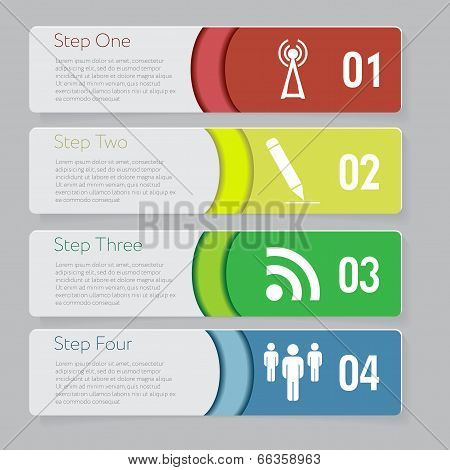 Design Number Banners Template Graphic Or Website Layout