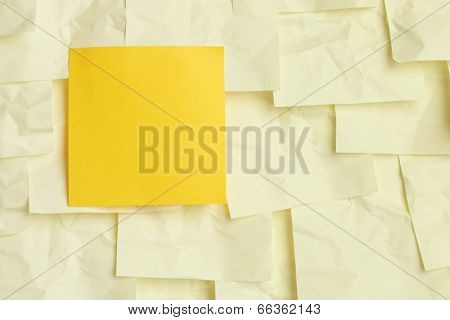 Yellow sticky note background