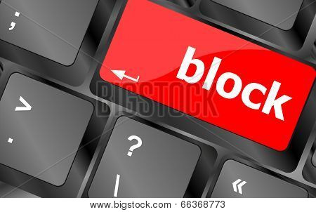 Development Concept. Button On Modern Computer Keyboard With Word Block On It