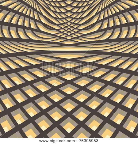 Abstract swirl background. Pattern with optical illusion. Vector illustration. 