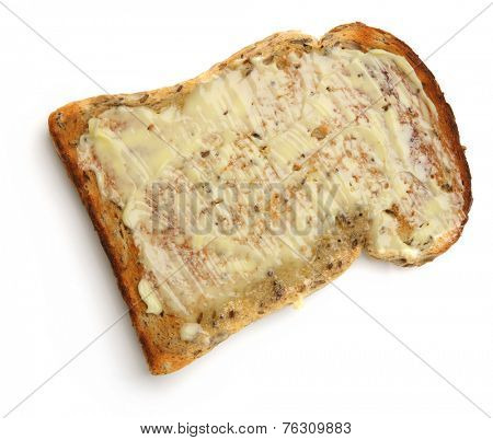 Wholewheat toast with lots of butter