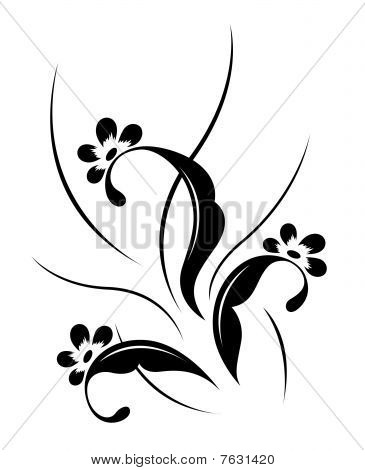 Motivo floreale, tattoo