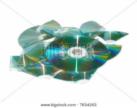 Spousta zlomené Cd