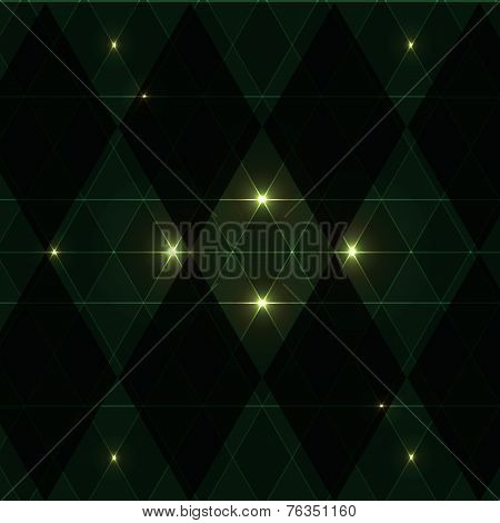 Green Wink Vintage Pattern Background