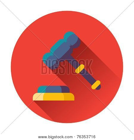 gavel with stand icon