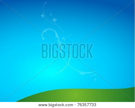 A Soccer Sport Ball On A Blue And Green Background