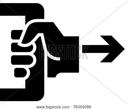 Pull to open icon