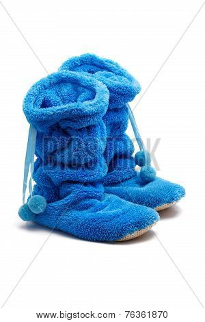 Female Slippers-boots Isolated On A White Background