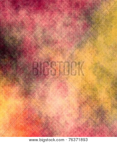 Patchy Textured Background In Red, Yellow And Black